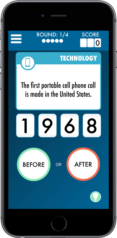 Eventology: The Game of History Trivia for iPhone